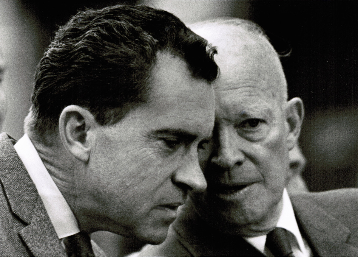 Eisenhower & Nixon, NYC, 1960