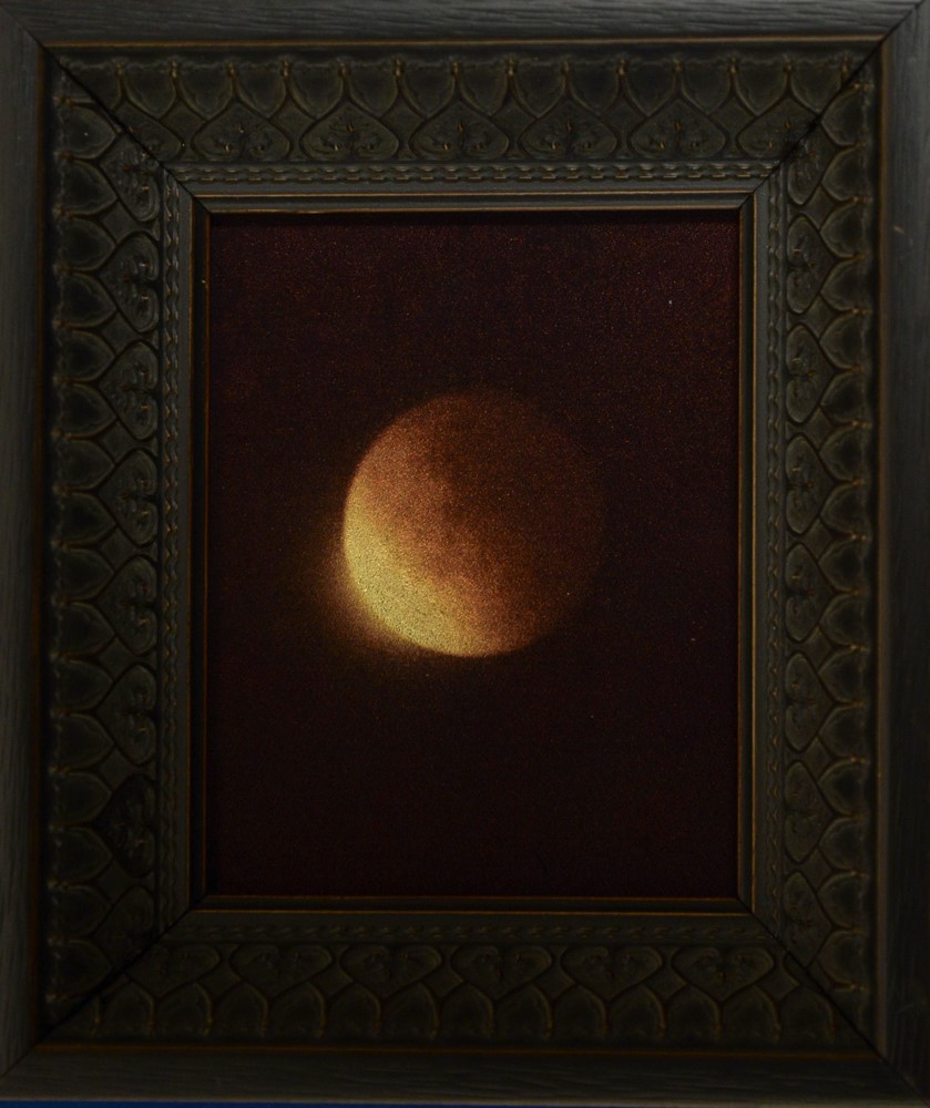Lunar Eclipse I, Sept. 2015, Airplane Window