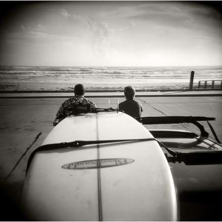 Checking the Surf, South Padre Island, 2001