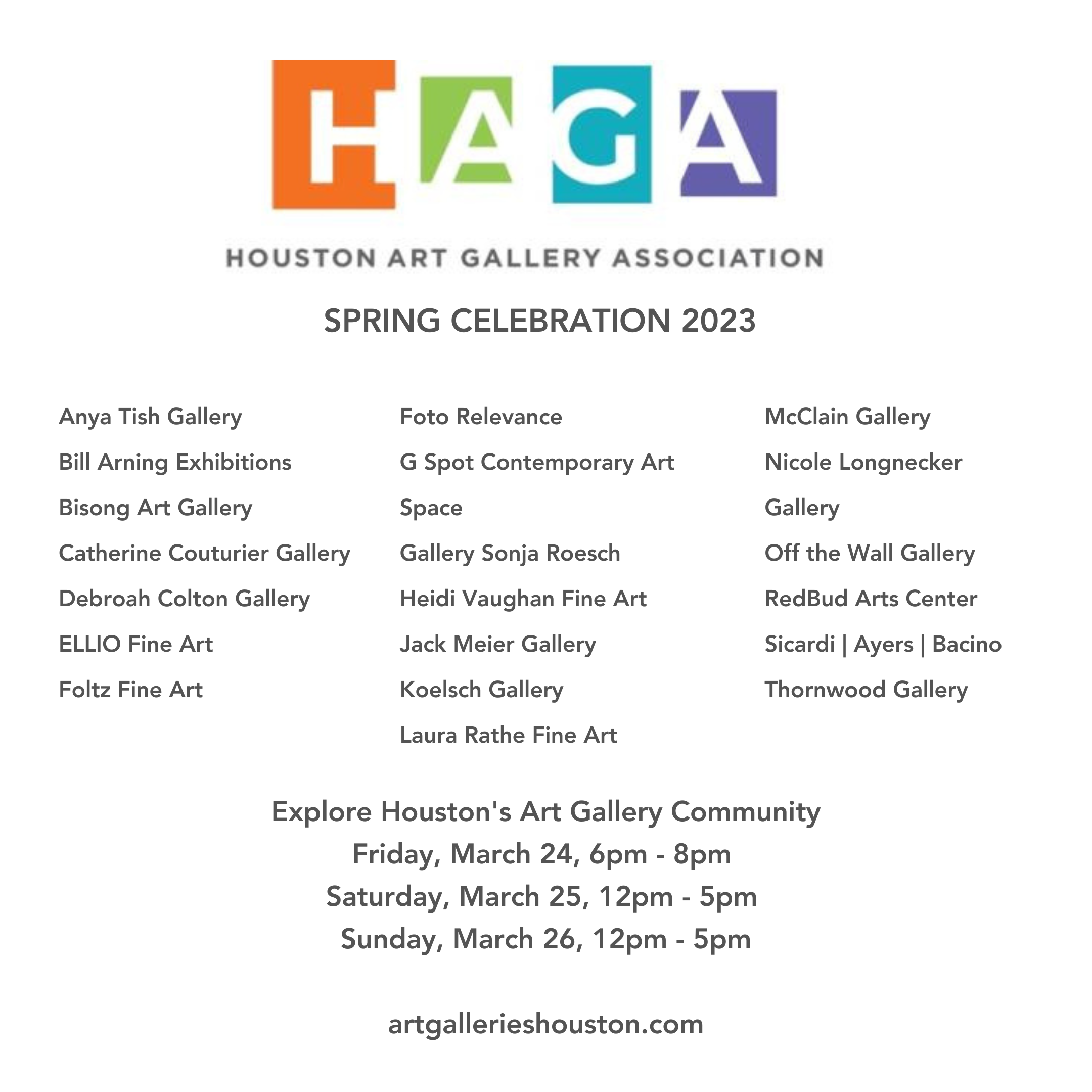 HAGA Spring Celebration 2023