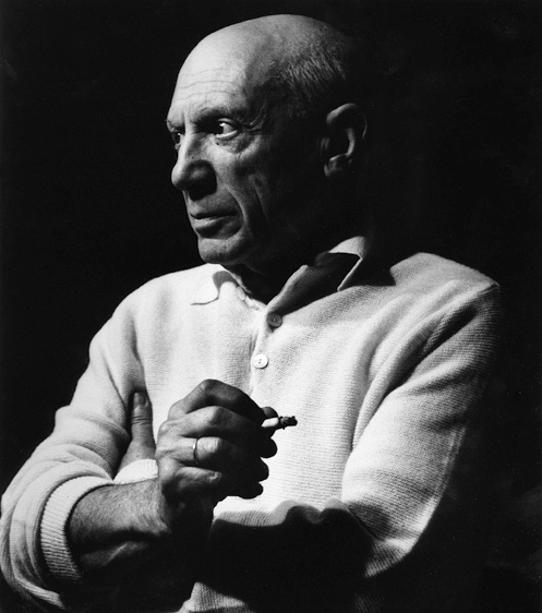 Lucien Clergue - Picasso a la cigarette II