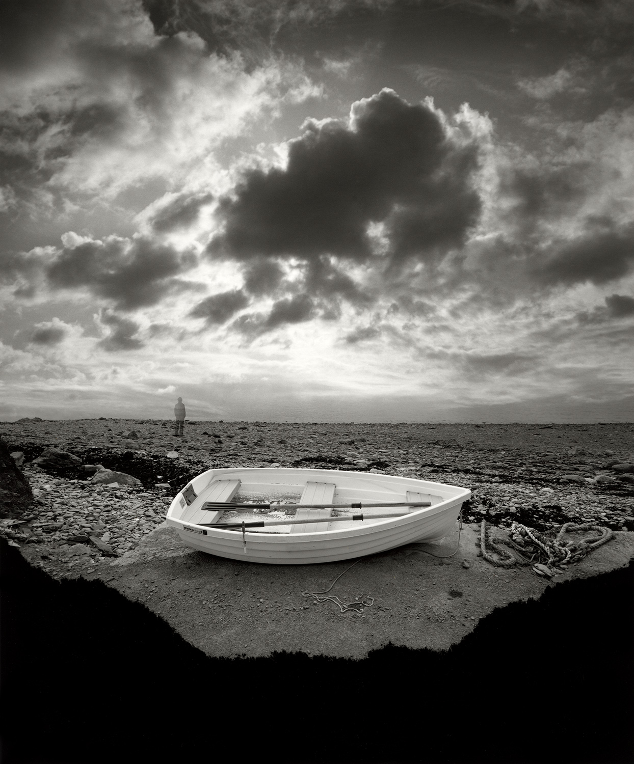 Jerry Uelsmann Small Boat Waiting Catherine Couturier Gallery