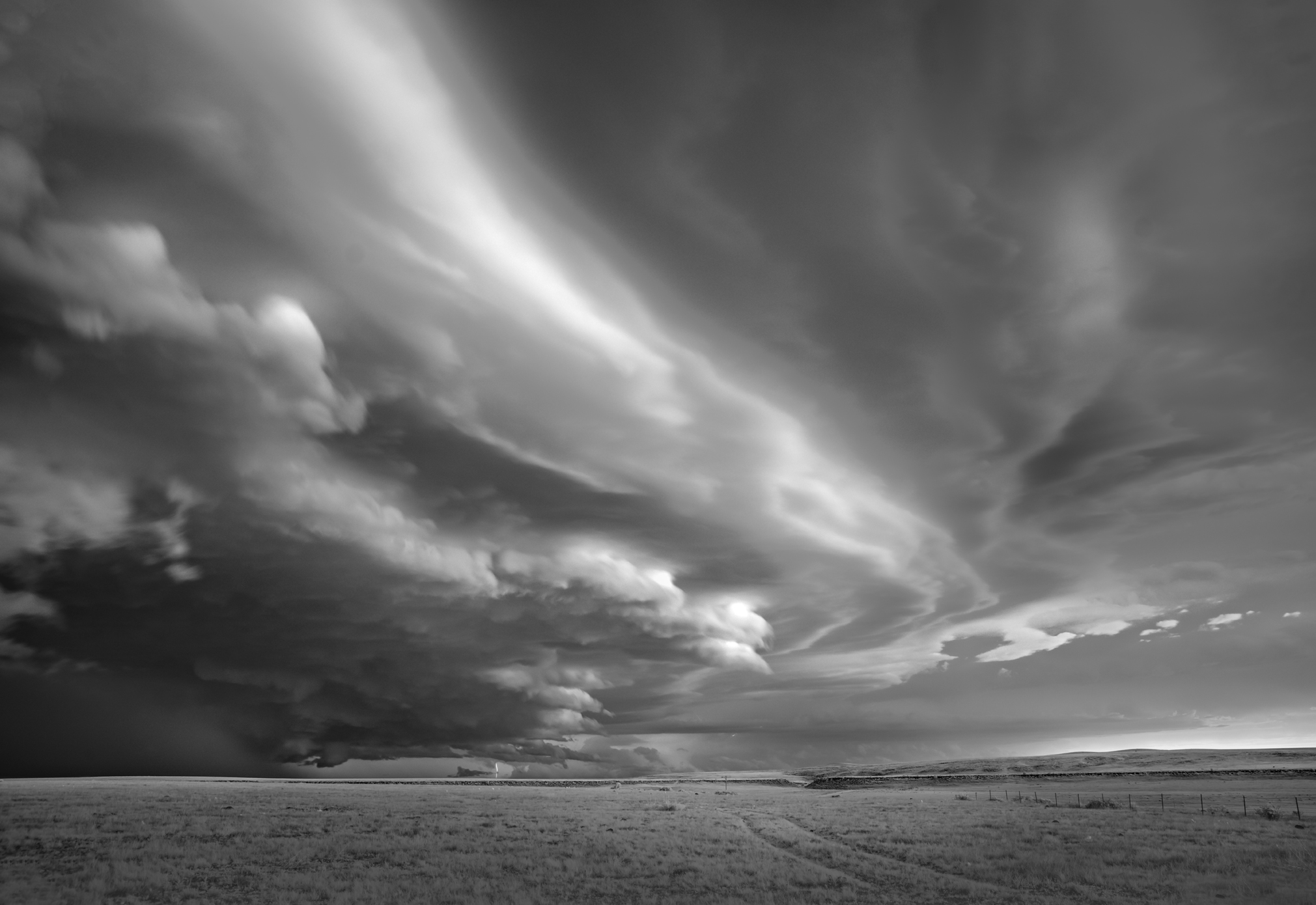 Mitch Dobrowner Supercell Swirls and Lightning