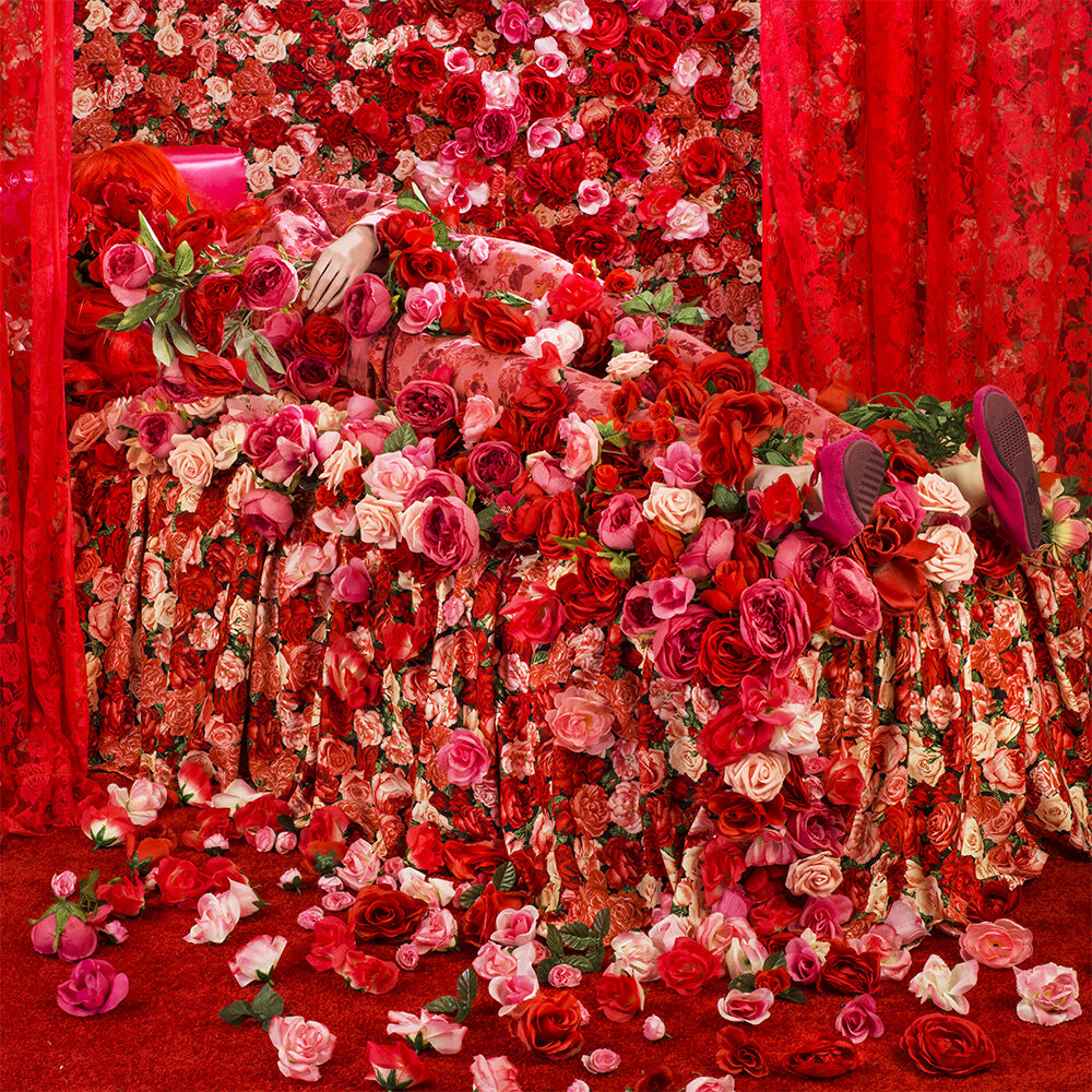 Patty Carroll, Bed of Roses, Catherine Couturier Gallery