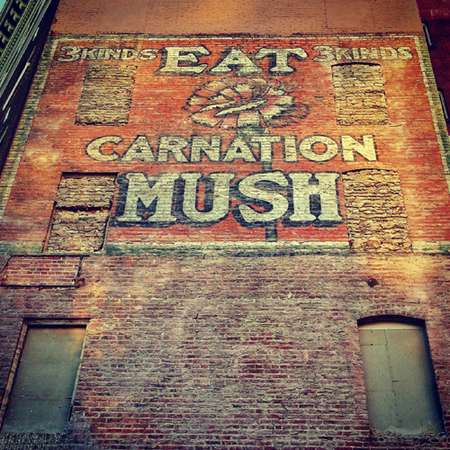 Carnation Mush Ghost Sign