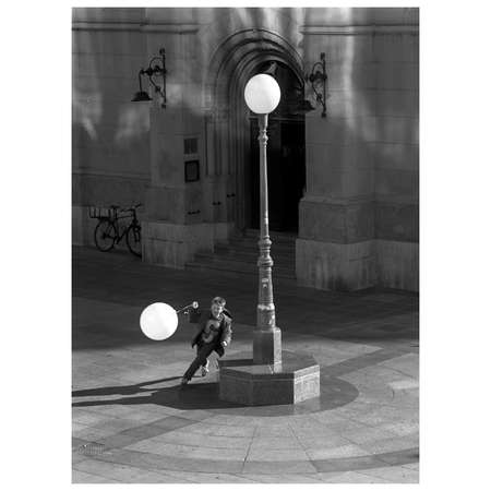 A Boy with White Balloon