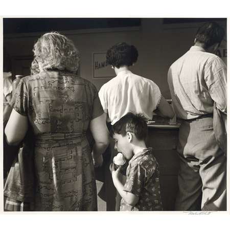 Eating a Mel-O-Roll Ice Cream Cone, Coney Island Boardwalk