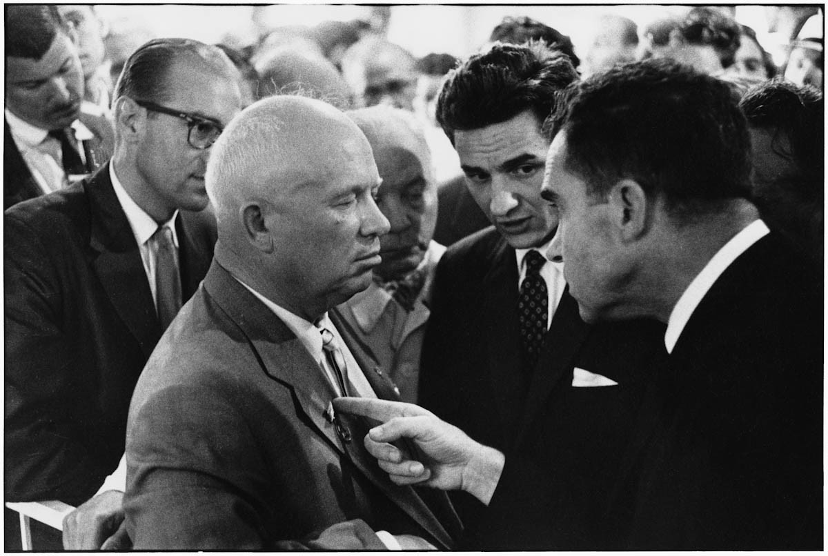Nikita Khrushchev & Richard Nixon, Moscow, 1959