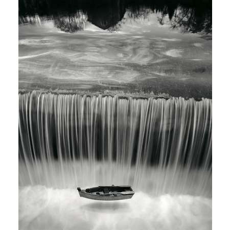 Untitled (Boat and Waterfall)