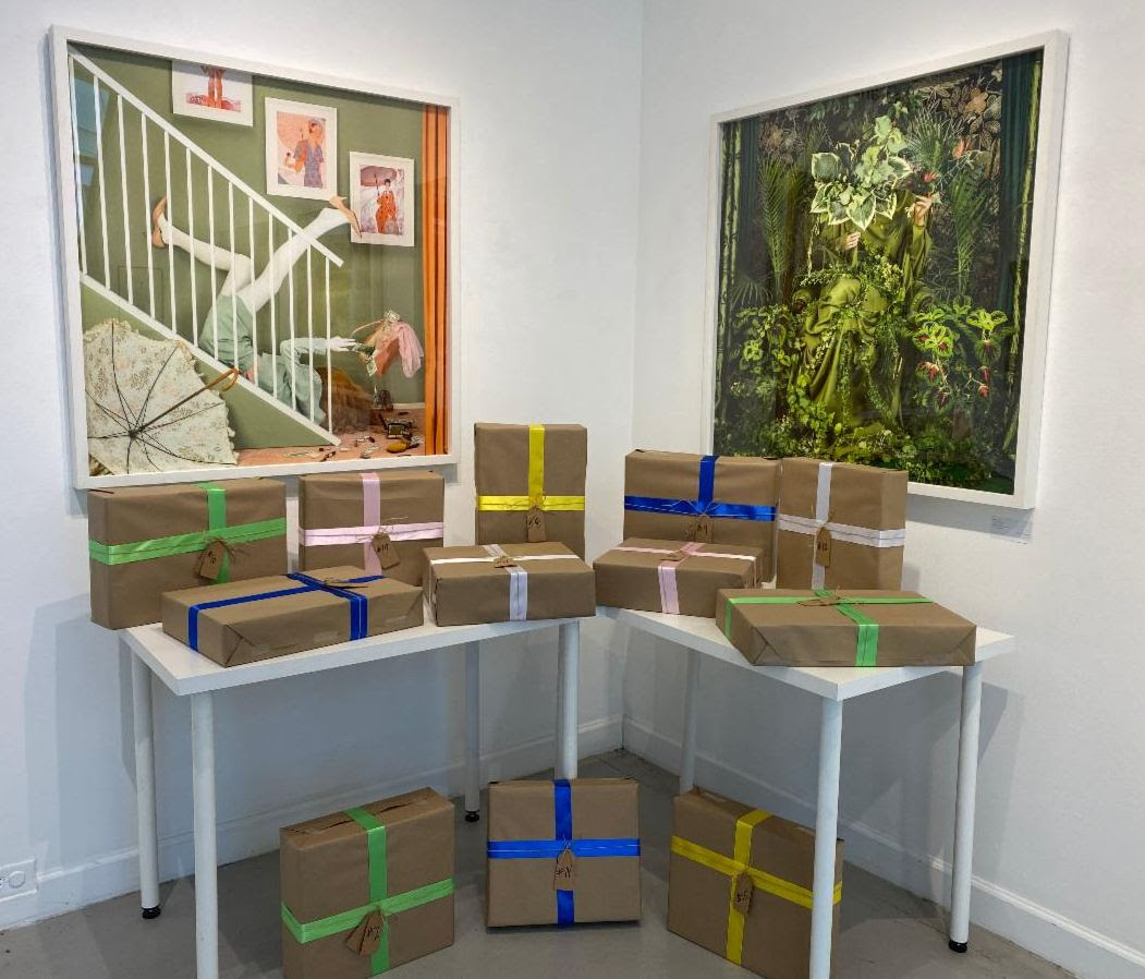 Mystery Boxes, gifts, photography, Catherine Couturier Gallery