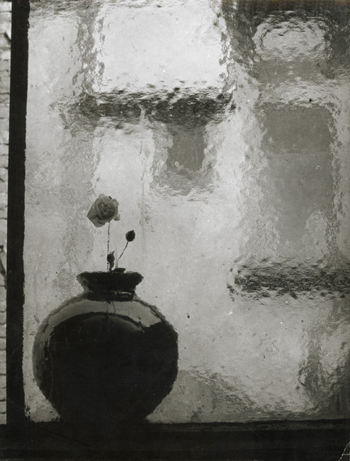 Antonin Gribovsky, Vase in the Window, Silver print, 9-3/8 x 7 in, 1950s/1950s