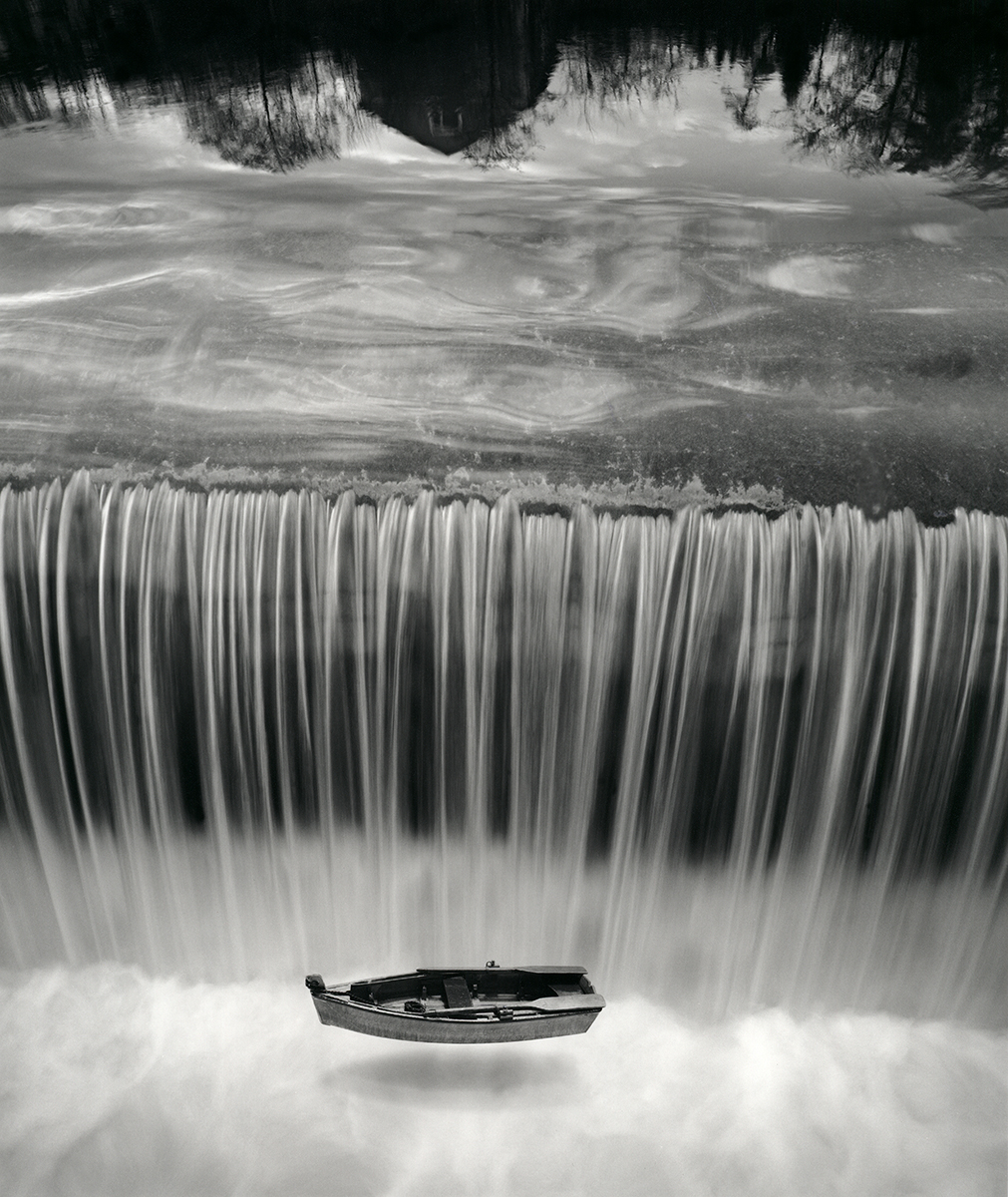 Jerry Uelsmann Untitled Boat and Waterfall Catherine Couturier Gallery