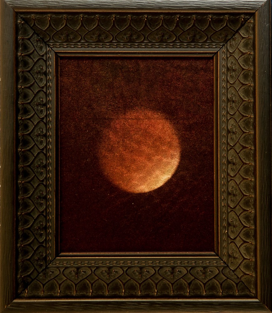 Kate Breakey, Lunar Eclipse II Sept 2015 airplane window
