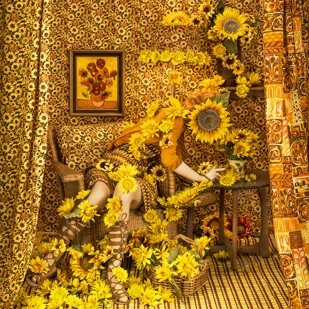 Patty Carroll, Sunflower Girl, Catherine Couturier Gallery